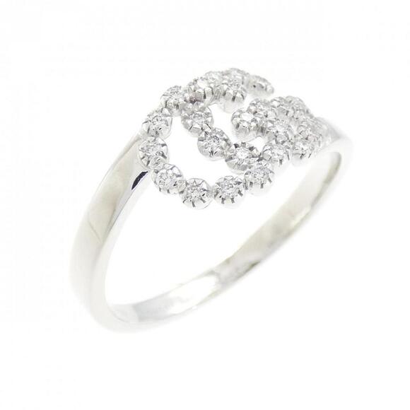 GUCCI White Gold Diamond Ring - Picture 1 of 5